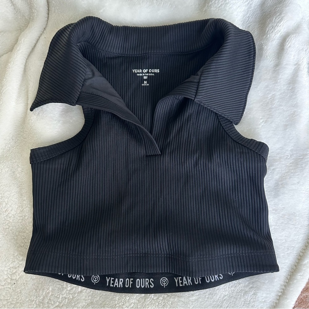 YEAR OF OURS Gabriela rib crop top